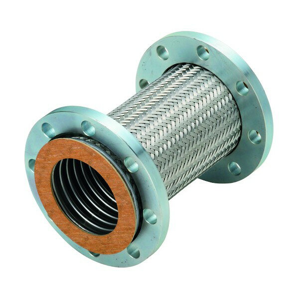 南国フレキ工業 非溶接フランジ式フレキシブルホース/防振ジョイント フランジ10K/SS400(接液部SUS304) 250A×1100L NK-6300/10K-SS400-250A-1100L 1点