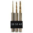 BIGMAN 下穴ドリルミニセット 2.0mm、3.0mm、4.0mm MSDM-2 3本