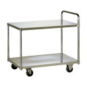 テックサス 2段台車(フラットタイプ) 900X600 スチールφ100ウレタン車 DN2-N9060E 1点