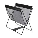 サワフジ レザー調ハンモック型メッシュバスケット 46.5×20×41cm ブラック MB-058 1個