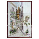 林田順平商店 スペインタイル 手描き風景画(手描き) 花の小路 5mm×300mm×450mm JHIST-ART01 1