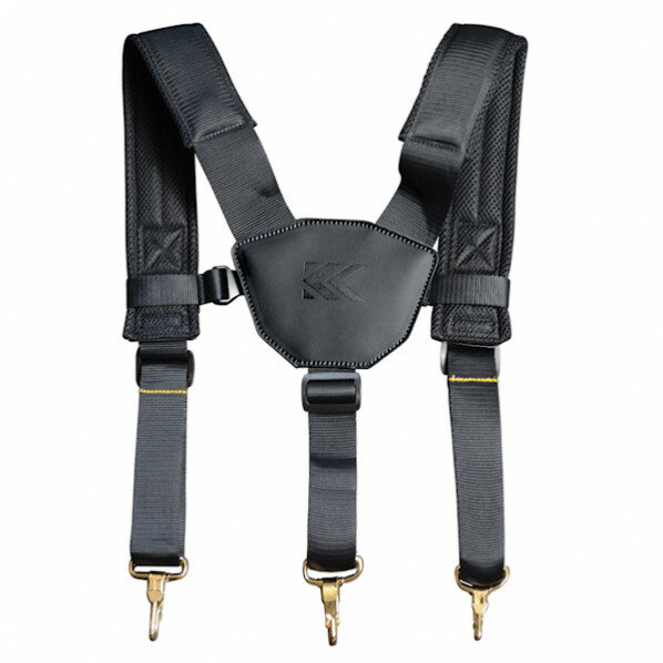 KNICKS ニックス KGB-301DDX 腰袋3段最高級硬式グローブ革チェーン式ブラック (黒) ◆
