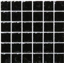 藤垣窯業 ロマネス:モザイクタイル/がっちりシール ブラック 縦150x横150x(タイル:6粒x6粒) RN-025/MIX-21