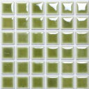 藤垣窯業 D.I.Yタイル ランドマーク/ふしぎなシール ライムグリーン 縦150x横150x(タイル:6粒x6粒) LM-5