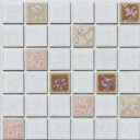 藤垣窯業 D.I.Yタイル プリセラ エヌ ミックス/ふつうのシール 縦150x横150x(タイル:6粒x6粒) 25-503N-R