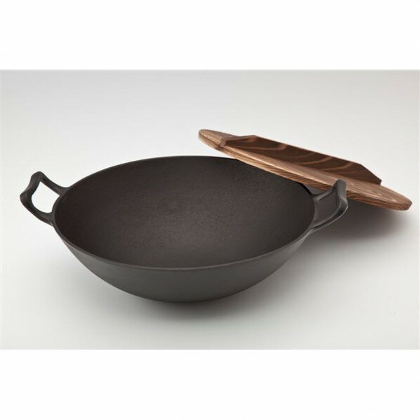 池永鉄工 新中華鍋木蓋付 33cm 1個