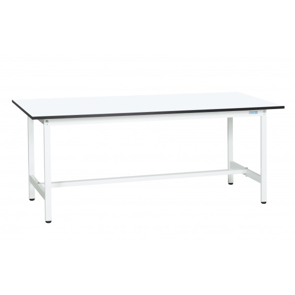 サカエ 軽量作業台(KAタイプ/耐荷重180kg/メラミン天板/H740/固定式) W1800×D900×H740mm KA-189MW 1台