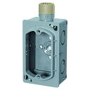 未来工業 埋込スイッチボックス(Gタイプ)(ハブ付セーリスボックス)塗代カバー付 グレー CDO-M16SG 1点