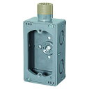 未来工業 埋込スイッチボックス(Gタイプ)(ハブ付セーリスボックス)塗代カバー付 グレー CDO-M16SGF 1点