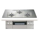 パロマ ビルトインコン クレア 3? ガラストップ(プロパンガス) 75cm シャインシルバー PD-963WT-U75GH 1台(4)