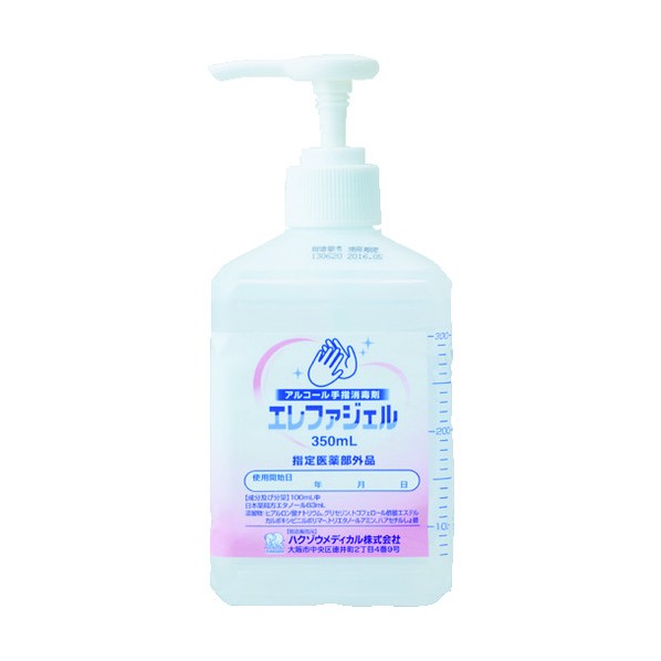 ハクゾウメディカル ハクゾウメディカル エレファジェル 350ml 67×67×135MM 2600183 1個