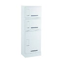河村電器販売 宅配ボックス RUSUPO ホワイト 1300×450×310 3段タイプ KD3-31CW 1点