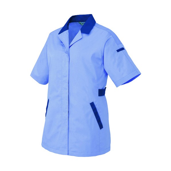 アイトス 半袖スモック LL 076ミストバイオレット×ネイビー 5328 1