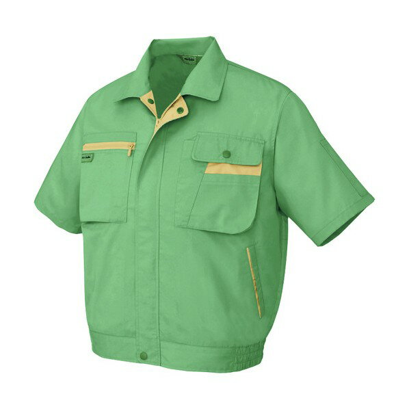 アイトス 半袖ブルゾン(男女兼用)ムービンカットAZ5321-030オリーブ×マスタードLL LL 030オリーブ×マス..