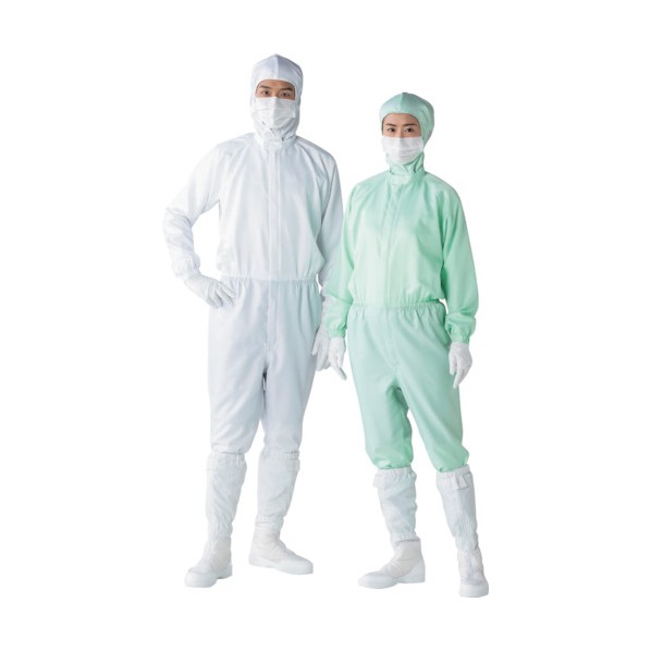 東洋リントフリー クリーンスーツ FL1402 ホワイト LL FL1402-01-LL 1点