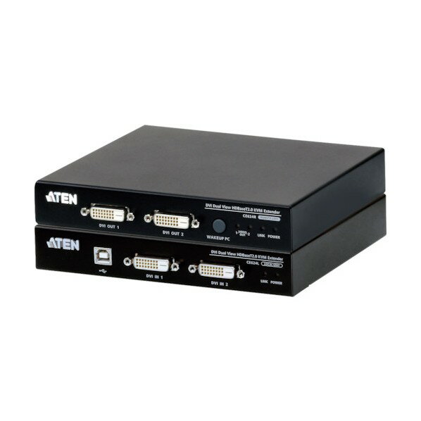 ATEN ATEN　KVMエクステンダー　USB/DVI/デュアルディスプレイ　HDBaseT　2.0(1080p＠100m) CE624