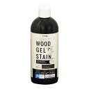 アサヒペン 水性WOODジェルステイン ブラック 300ml ステイン塗装 DIY塗装 着色