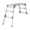 トラスコ 足場台アルミ製脚部伸縮タイプ高さ0.60~0.91m 1050 x 520 x 160 mm TDWG-610 1点