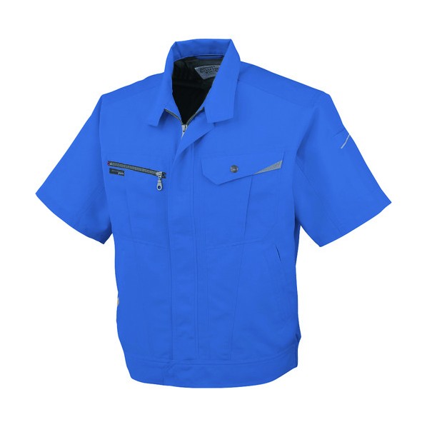 コーコス信岡 半袖ブルゾンAS-720 6 Rブルー L AS720-6-L 1点