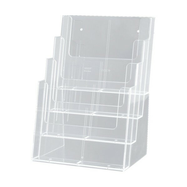 友屋 カタログホルダー 4C230 A4 4段 30027 1点