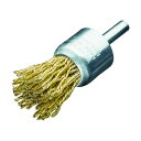 LESSMANN LESSMANN 軸付エンド型ブラシ コード真鍮波線0.22 Φ17 452705 1点