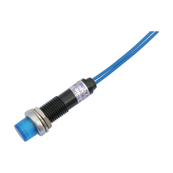 サカズメ LED表示灯DA－10TPL(AC/DC100V接続)Φ10青 DA-10TPL-AC/DC100V-B