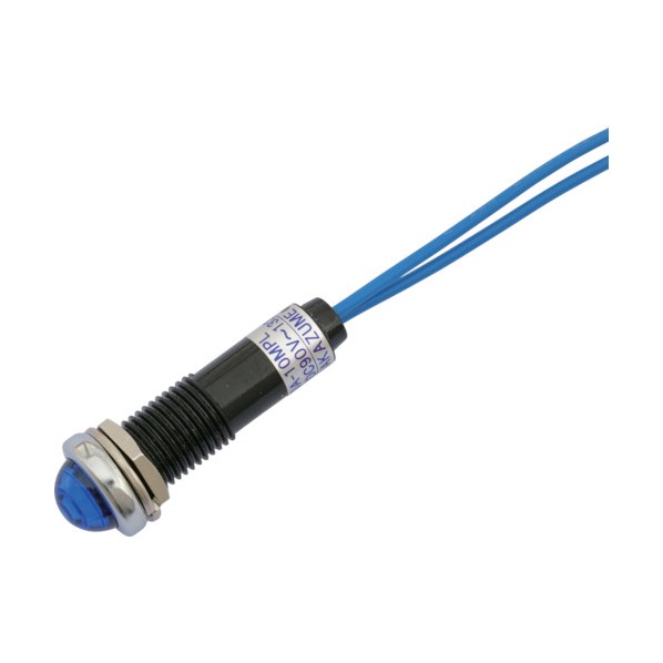サカズメ LED表示灯DA－10MPL(AC/DC100V接続)Φ10青 DA-10MPL-AC/DC100V-B