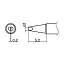 白光(HAKKO) こて先 1D型 T35-03D1 1個