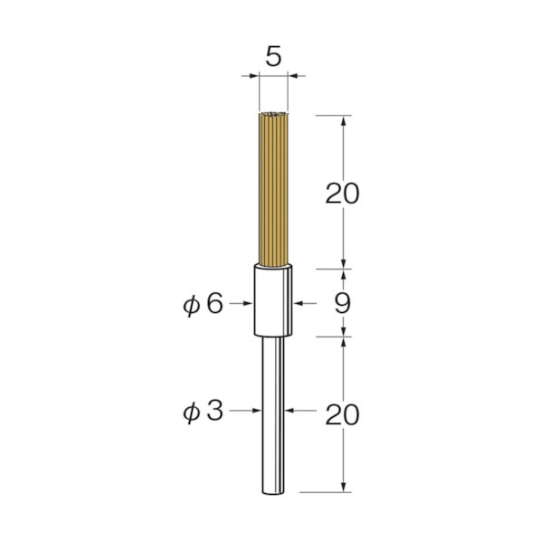 日本精密機械工作 クリストンブリッスル ピンポイント用 B9054 1点