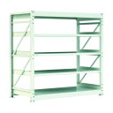 ※法人専用品※アイリスオーヤマ 重量ラック(1000kgタイプ・高サ1800mm/2100mm) 単体型・高サ1800mm ホワイト HK1262185 1点(4)