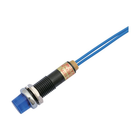 サカズメ LED表示灯DA－10TPL(AC/DC200V接続)Φ10青 DA-10TPL-AC/DC200V-B