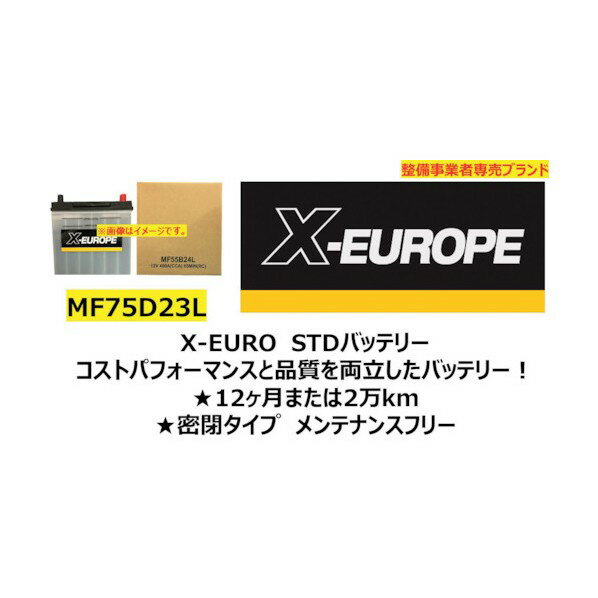 岡田商事 AZ STDバッテリー MF75D23L STD MF75D23L 1点