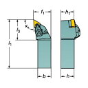 特徴 ■特徴 優れた剛性の旋削用ダブルクランプホルダ。 取扱いが非常に簡単です。1つのレンチで、チップとシムの交換が行えます。 ホルダの背面からでも簡単にチップ交換が可能です。 クランプセットやシムを交換することで幅広い種類のチップを取り付けることができます。 ■用途 外径旋削・ネガチップ対応。 荒加工から仕上げ加工まで対応。 ■仕様 サンドビック コロターンRC ネガチップ用シャンクバイト 仕様 原産国 日本 DDJNL2525M11