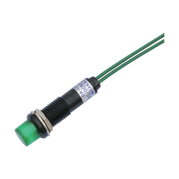 サカズメ LED表示灯DA－10TPBL(AC/DC100V接続)Φ10緑 DA-10TPBL-AC/DC100V-G