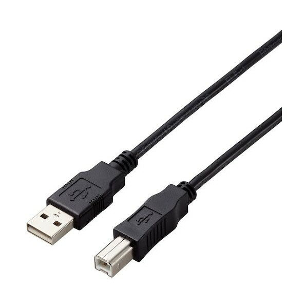 쥳 USB2.0֥ A-B ͸ 2m ֥å U2C-AB20BK/ID 1