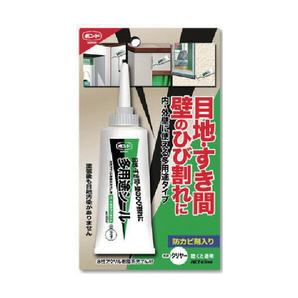 ボンド ボンド 多用途シール 防カビ剤入り 65ml クリヤー #04786 1本