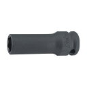 山下工業研究所 9.5mm差込 インパクト6角セミディープソケット(薄肉) 18mm 24.8 x 50 x 24.8 mm 13301X-18 1