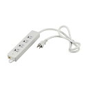 バッファロー 3ピン式電源タップ 2重構造 雷サージ&ランプ付 1m ライトグレー BTKPLMJT3410LG 1個