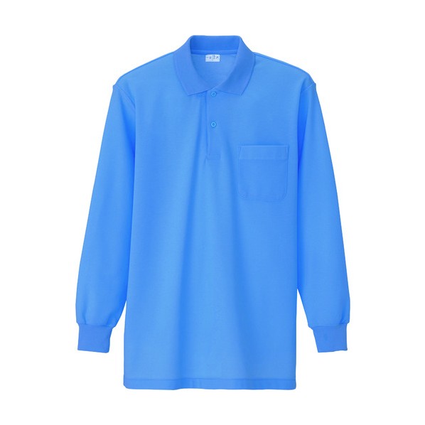 アイトス 長袖ポロシャツ(男女兼用)AZ860-014パープルブルーLL LL 014パープルブルー 860