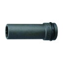 水戸工機 ミトロイ 1/2 インパクトレンチ用 ソケット(12角) ロング 19mm 85 x 30 x 30 mm P4ML-19 1個