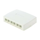 パンドウイット CAT6Aスプリングシャッター付キローゼットキット 6個口 白 JOQ6H6A00 JOQ6H6A00 1個