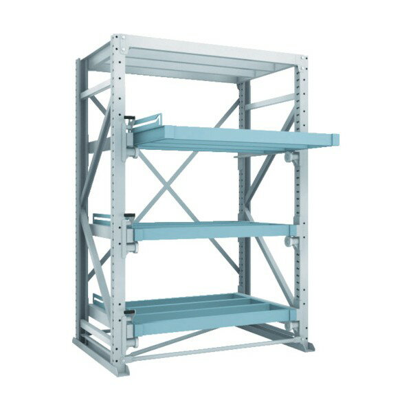 トラスコ スライダーラックスライド4段スチール板無し単体 NSHS244K 1点