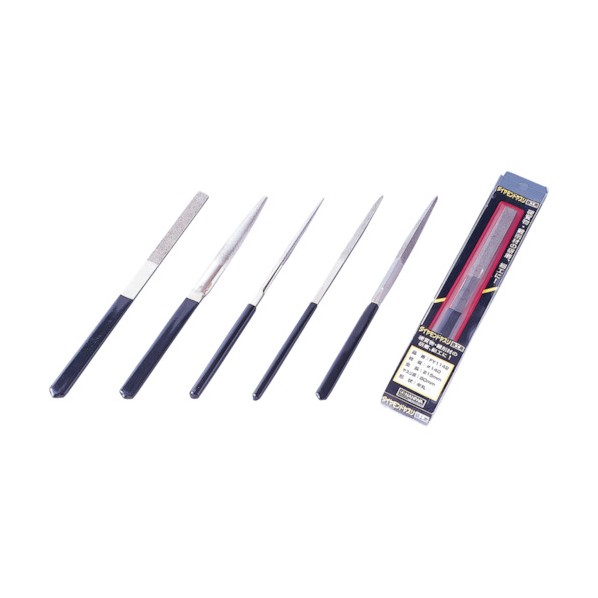 ナニワ研磨 ナニワ ダイヤモンドヤスリ 鉄工用 ＃140 5本組 平 215(80) FY-1042 1本