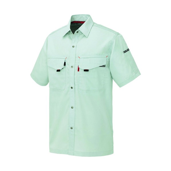 アイトス 半袖シャツ(男女兼用)AZ5536-004シルバーグレーS S 004シルバーグレー 5536