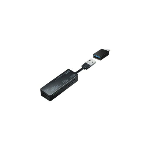 サンワサプライ アンドロイド対応カードリーダー ADR-TCAML22BK 1点 サンワサプライ アンドロイド対応カードリーダー ADR-TCAML22BK 1点