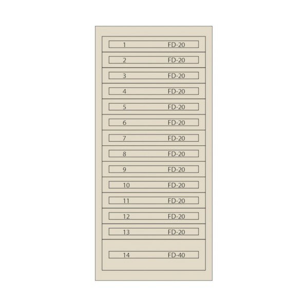 ムラテックKDS ファインキャビネット(塗装色:アイボリー) FC-300U-IV 1点