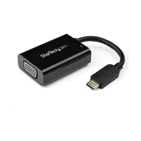 STARTEC.COM fBXvCA_v^[/USB-C - VGA/2048x1280/60W PD/ubN/rfI ϊ Ro[^[ CDP2VGAUCP 1