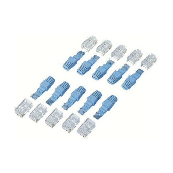 エレコム CAT5E準拠スーパーフラットケーブル用RJ45コネクタ10個 LD-FRJ45T10 1