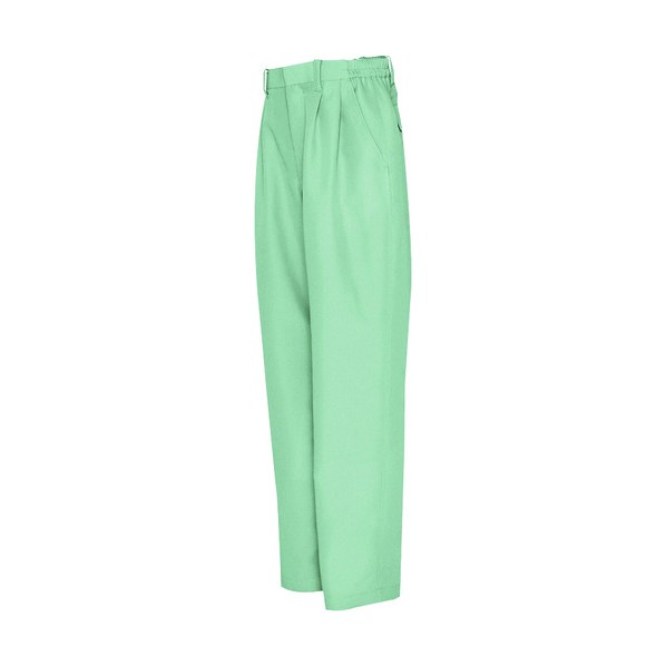 特徴 ■特徴 衣服からの塵埃を最低レベルに抑える低発塵仕様です。 ■用途 精密機械や食品加工、きめ細かい作業の現場に。 ■仕様 帯電防止 JIS T8118適合品 低発塵性 ファスナー：エフロンファスナー ドットボタン：プラスチック 前カン：金属 脇ゴム仕様 ■材質 素材:ディンプルメッシュ ポリエステル100％ ファスナー:エフロンR（スライダー:金属） 仕様 サイズ L カラー 015グリーン 材質 リサイクルポプリン ポリエステル100% 1250