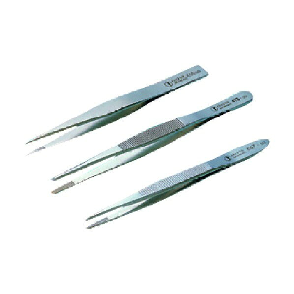 東京硝子器械 ピンセット クロームスチール製 475 990-25-23-02 1点